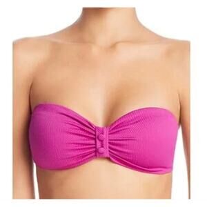 Red Carter Women's Sammie Bandeau Bikini Top Magenta Pink Size Medium NWT